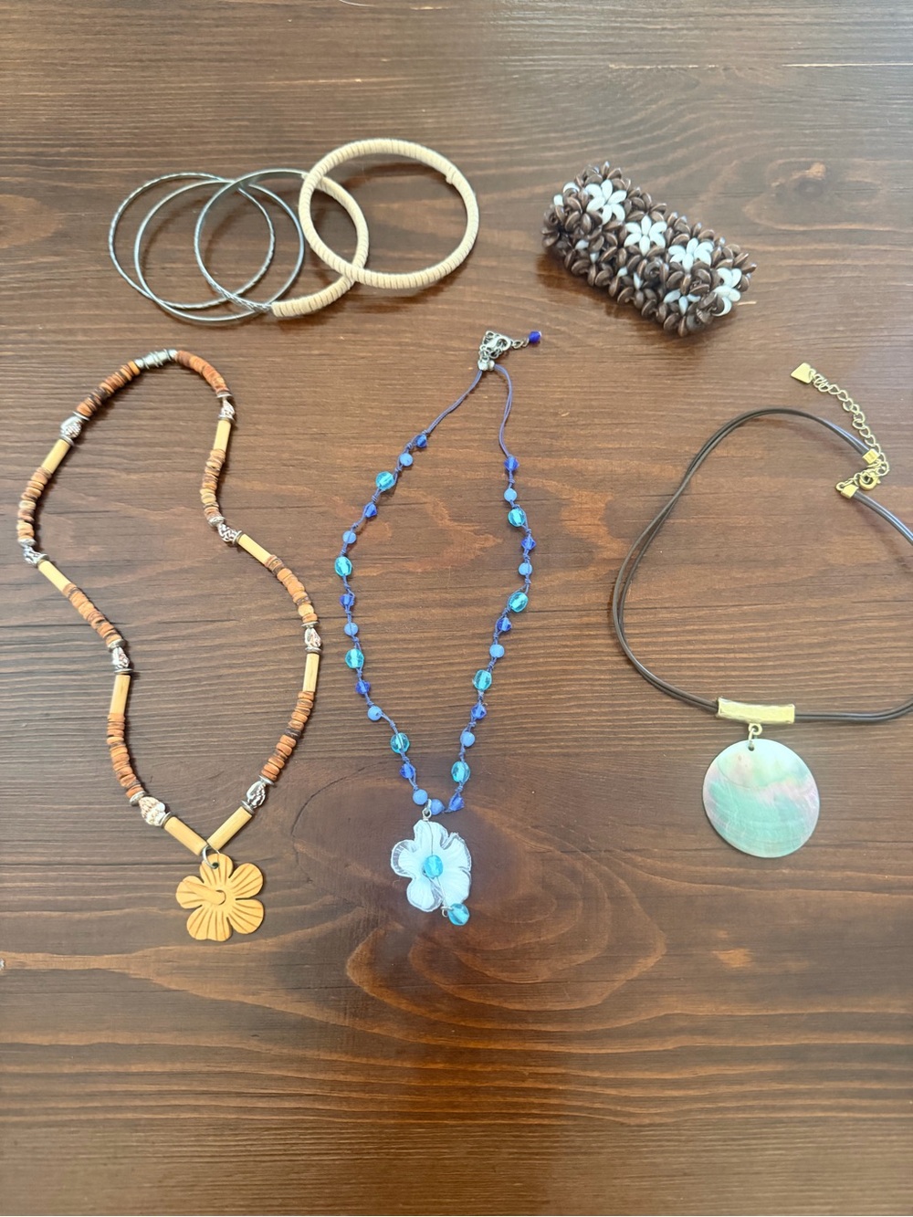 Assorted beaded necklaces and bracelets